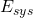E_{sys}
