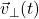 \vec{v}_{\perp}(t)