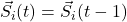 \vec{S}_i(t) = \vec{S}_i(t-1)