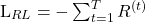  \begin{equation<em>} \mathcal{L}_{RL} = - \sum_{t=1}^{T} R^{(t)} \end{equation</em>} 