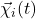 \vec{\chi}_i(t)