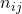 n_{ij}