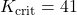 K_{\text{crit}} = 41