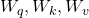 W_q, W_k, W_v