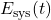 E_{\text{sys}}(t)