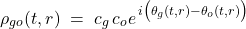  \begin{equation*} \rho_{go}(t,r) \;=\; c_g\,c_o\*e^{\,i\big(\theta_g(t,r)-\theta_o(t,r)\big)} \end{equation*} 