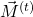 \vec{M}^{(t)}