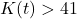 K(t) > 41